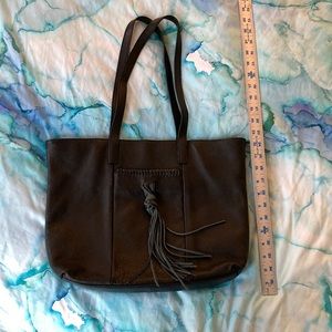 Lucky brand black leather bag